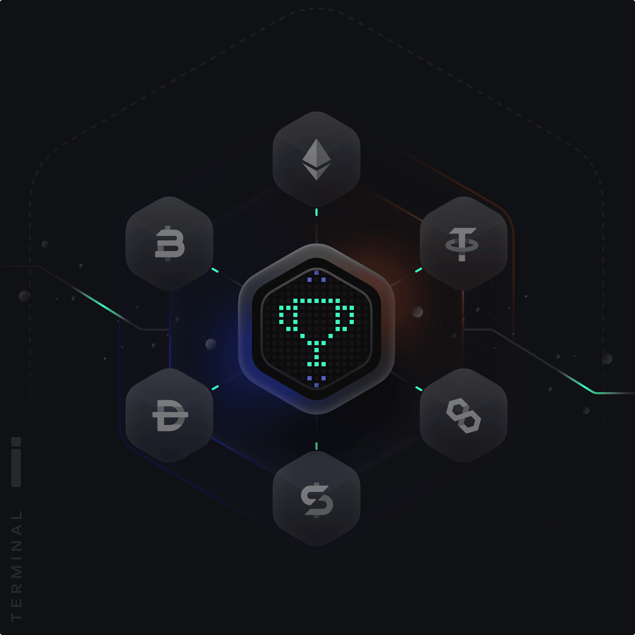 The Engine — token drops visualization